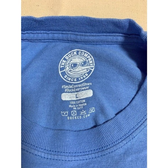 Austin Make It Weird The Duck Company T Shirt Short Sleeve Blue Heather - Picture 8 of 8